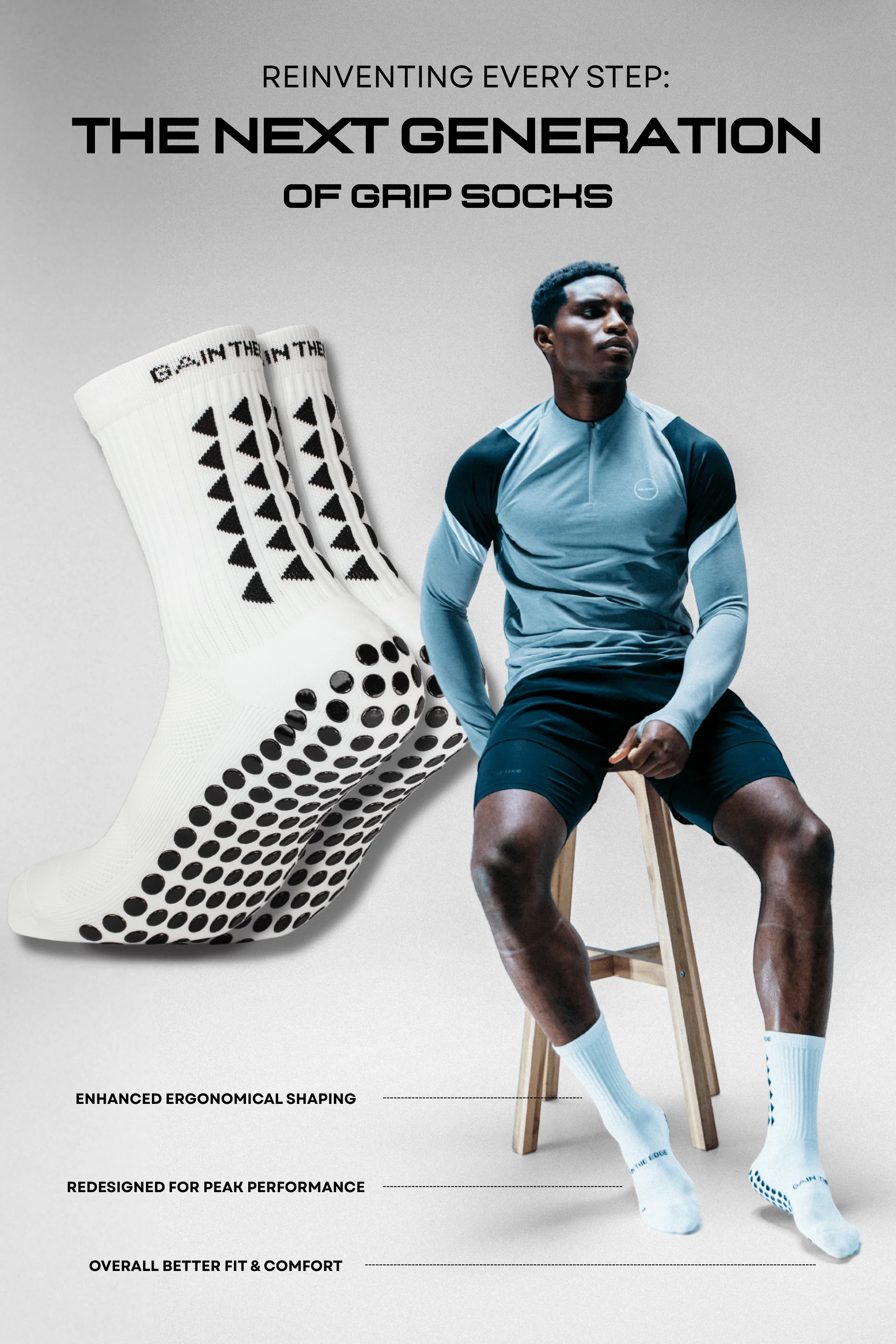 GRIP SOCKS 3.0 MidCalf Length - White - Image 3