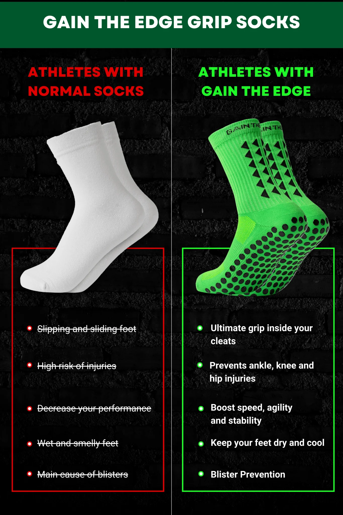 GRIP SOCKS 3.0  MidCalf Length - Green - Image 4